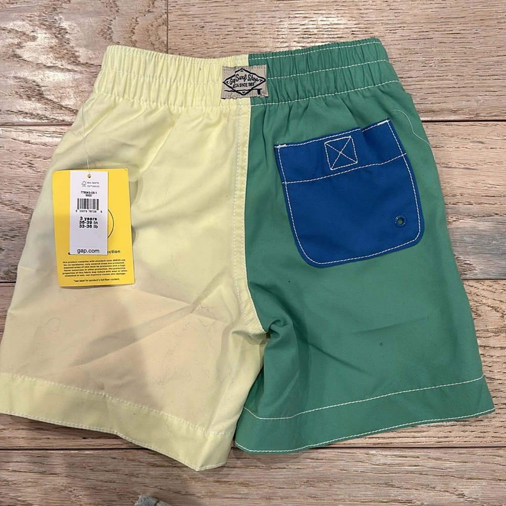 Brand new with tags baby gap boys size 3t swim short - Picture 2 of 4